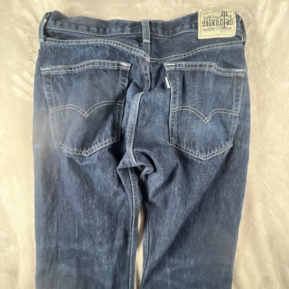 Levi's Silver Tab Straight Jeans Mens Size 30x30 Blue Denim‎ Dark Wash